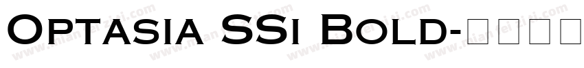 Optasia SSi Bold字体转换